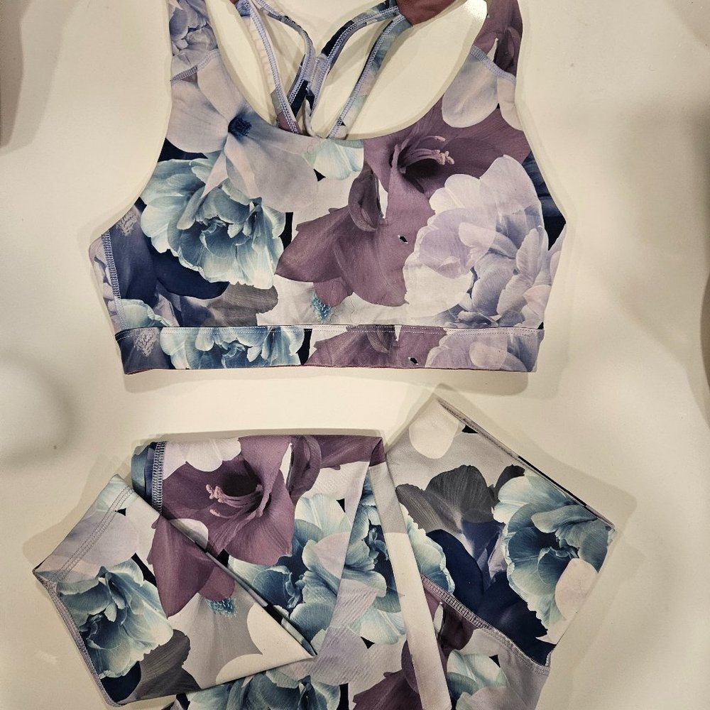 Purple Floral Old Navy Go Dry   Set